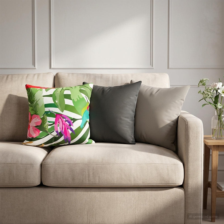 Kussensloop 2 pcs HEERLEN Zwart 35 x 35 cm Polyester
