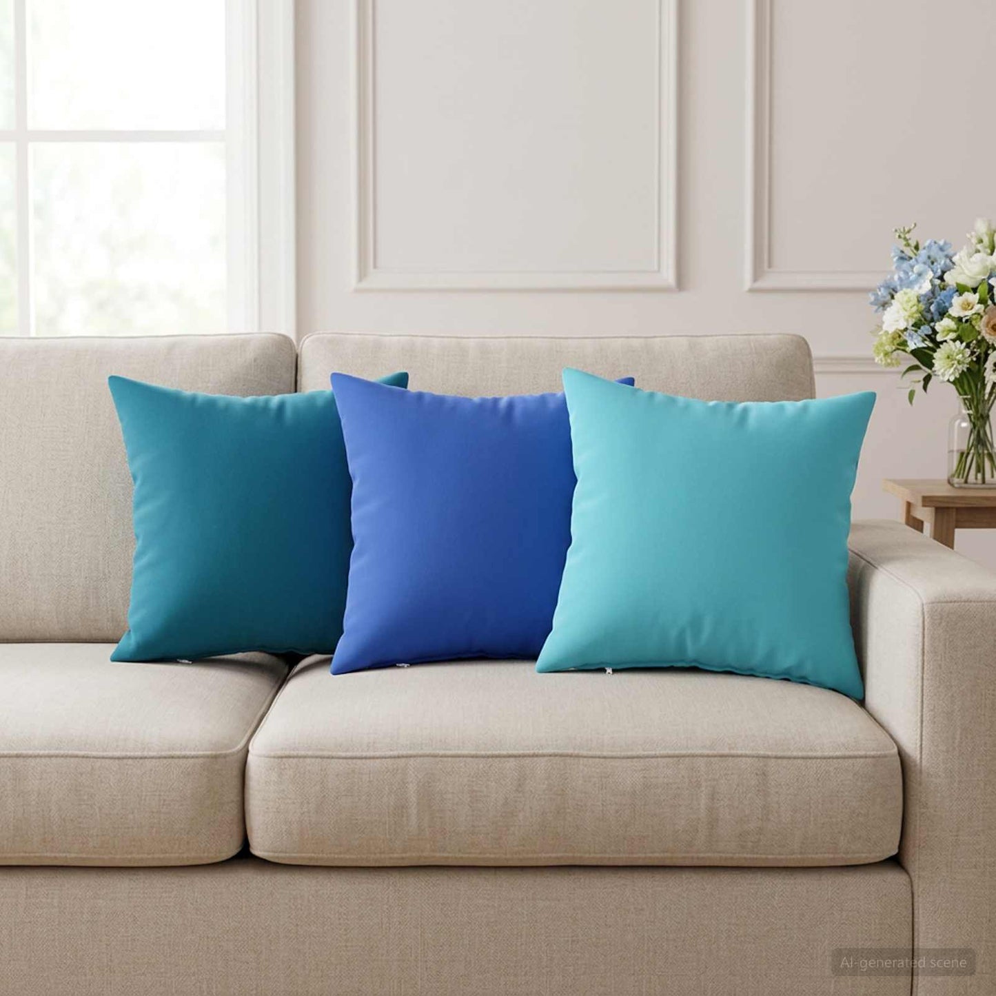 Kussensloop 6 pcs HEERLEN Koninklijk Blauw 35 x 35 cm Polyester