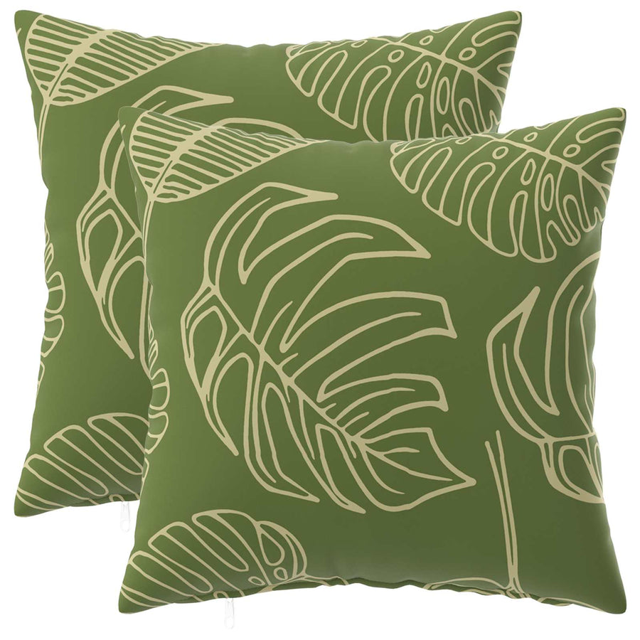 Kussensloop 2 pcs HEERLEN Bladontwerp 30 x 30 cm Polyester