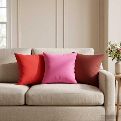 Kussen 6 st HEERLEN Roze 35 x 35 cm Polyester