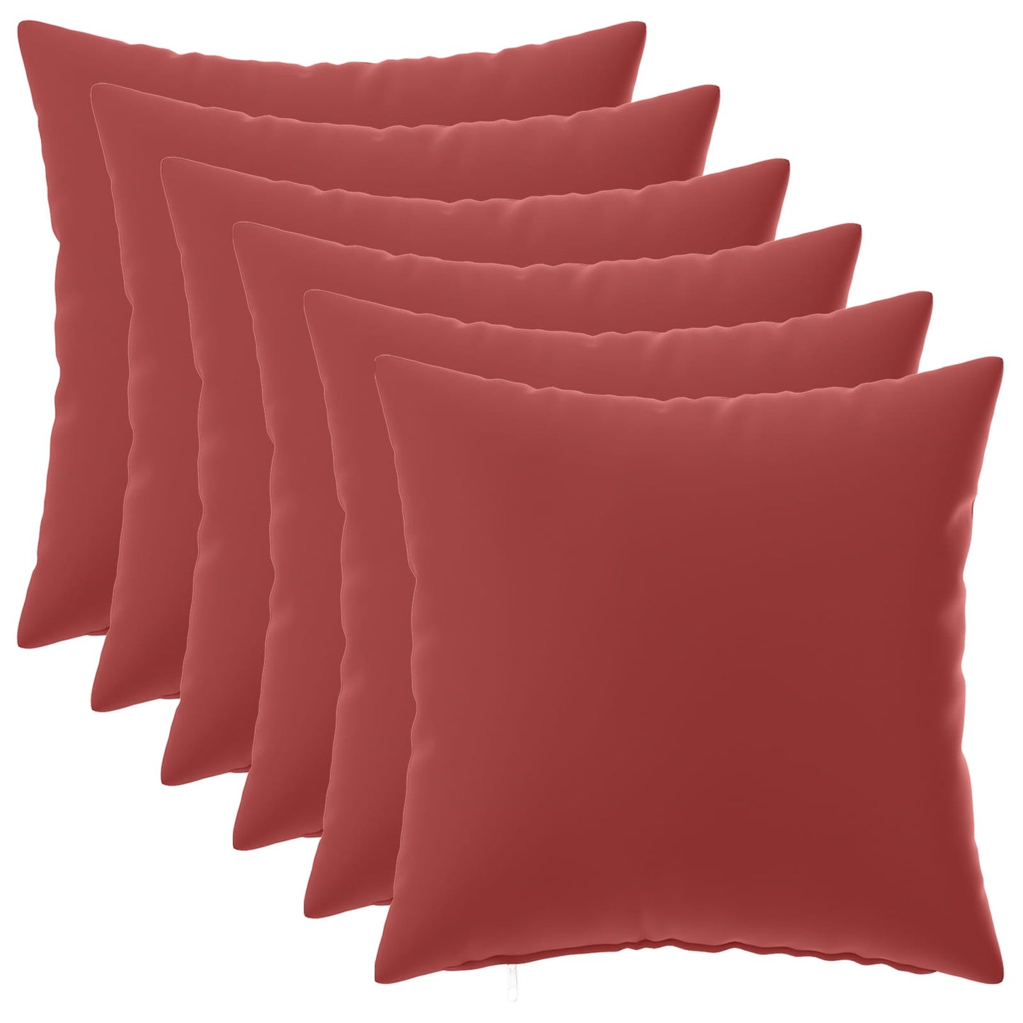 Kussensloop 6 pcs HEERLEN Wijnrood 30 x 30 cm Polyester