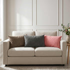 Sierkussens roze fluweel 30x50 cm set van 2