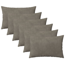 Kussensloop 6 pcs HEERLEN Lichtgrijs 30 x 50 cm Fluweel