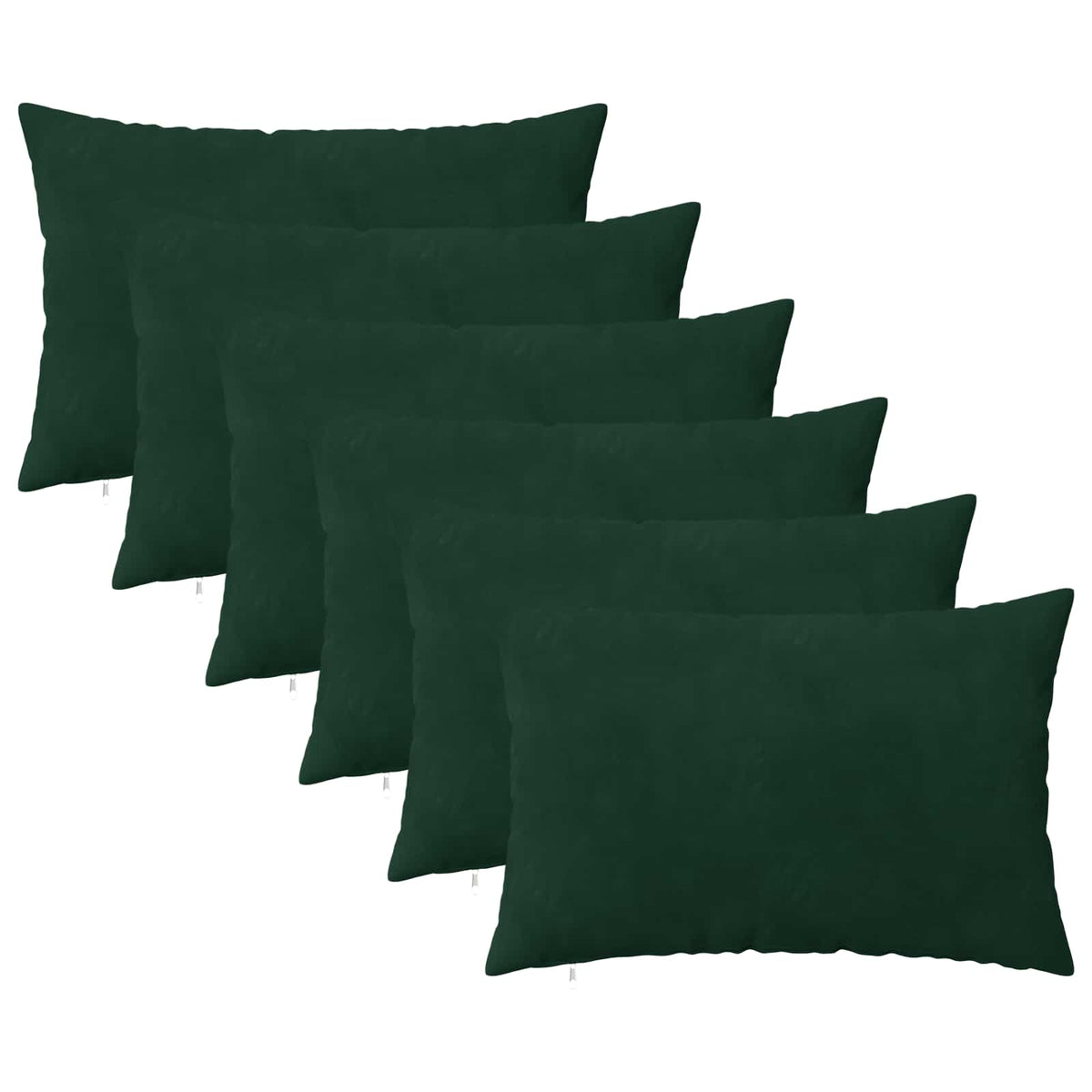 Kussensloop 6 pcs HEERLEN Donkergroen 30 x 50 cm Fluweel