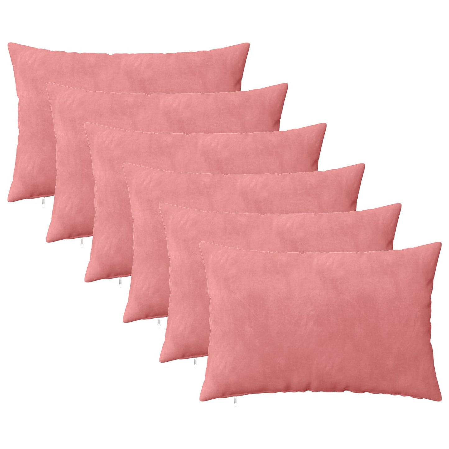 Kussensloop 6 pcs HEERLEN Roze 30 x 50 cm Fluweel