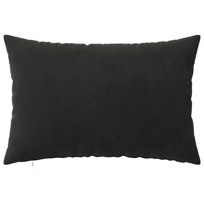 Kussensloop 6 pcs HEERLEN Zwart 30 x 50 cm Fluweel