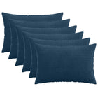 Kussensloop 30x50 cm marineblauw corduroy (6 stuks)