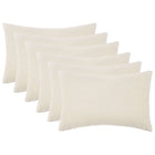 Kussensloop 30x50 cm crèmekleurig bouclé (6 stuks)
