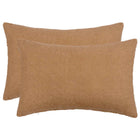 Kussensloop 2 stuks beige bouclé 30x50 cm