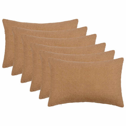 Kussensloop 6 pcs HEERLEN Beige 30 x 50 cm Bouclé