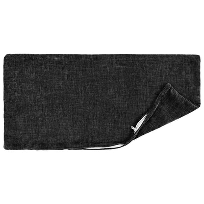 Kussensloop 6 st HEERLEN Antraciet 30 x 50 cm Chenille Stof