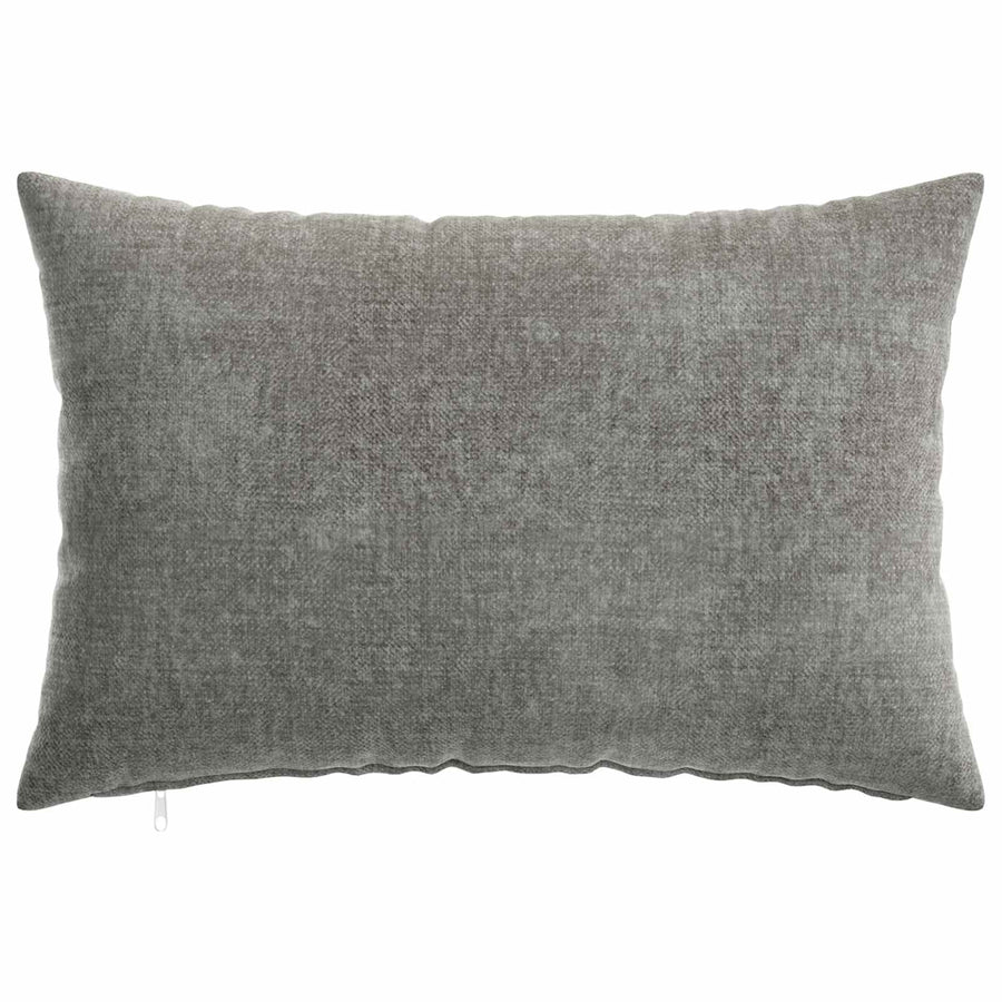 Kussensloop 6 st HEERLEN Donkergrijs 30 x 50 cm Chenille Stof