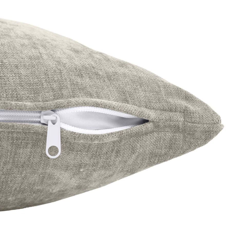 Kussensloop 6 st HEERLEN Lichtgrijs 30 x 50 cm Chenille Stof