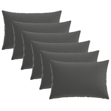 Kussensloop 6 pcs HEERLEN Antraciet 30 x 50 cm Polyester
