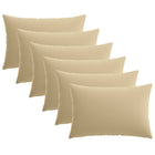 Kussensloop 6 pcs HEERLEN Beige 30 x 50 cm Polyester