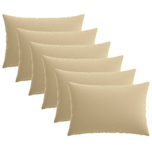 Kussensloop 6 pcs HEERLEN Beige 30 x 50 cm Polyester