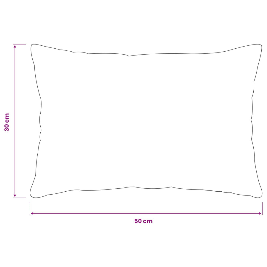 Kussensloop 2 pcs HEERLEN Zwart 30 x 50 cm Flanel