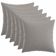 Kussensloop 35x35 cm wolkengrijs 6 stuks polyester