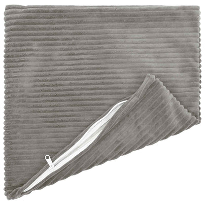 Kussensloop 6 st HEERLEN Lichtgrijs 35 x 35 cm corduroy