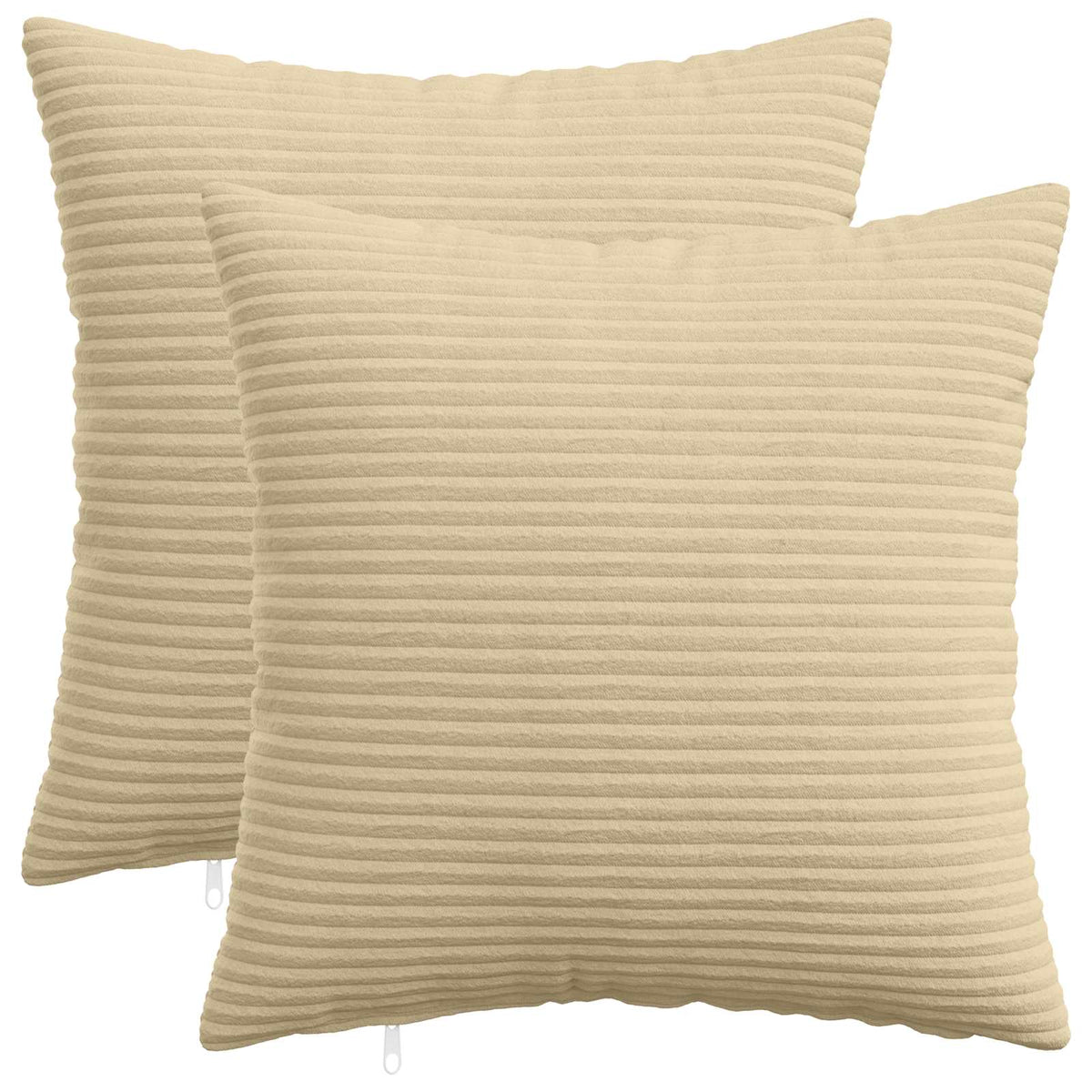 Kussensloop 2 st HEERLEN Grijs groen 35 x 35 cm corduroy