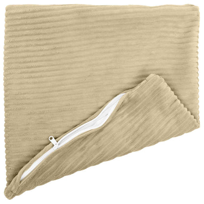 Kussensloop 6 st HEERLEN Grijs groen 35 x 35 cm corduroy