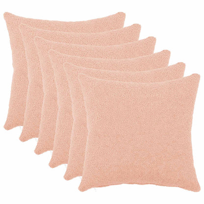 Kussensloop 6 pcs HEERLEN Roze 35 x 35 cm Bouclé