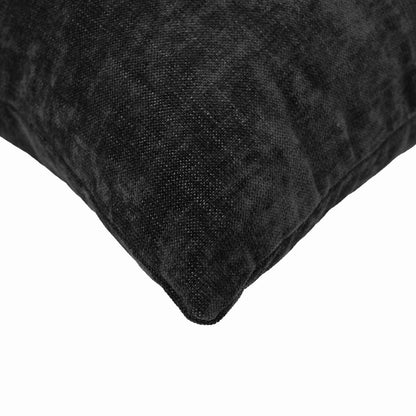 Kussensloop 2 st HEERLEN Antraciet 35 x 35 cm Chenille Stof