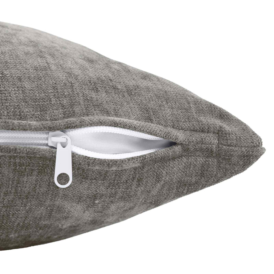 Kussensloop 6 st HEERLEN Donkergrijs 35 x 35 cm Chenille Stof