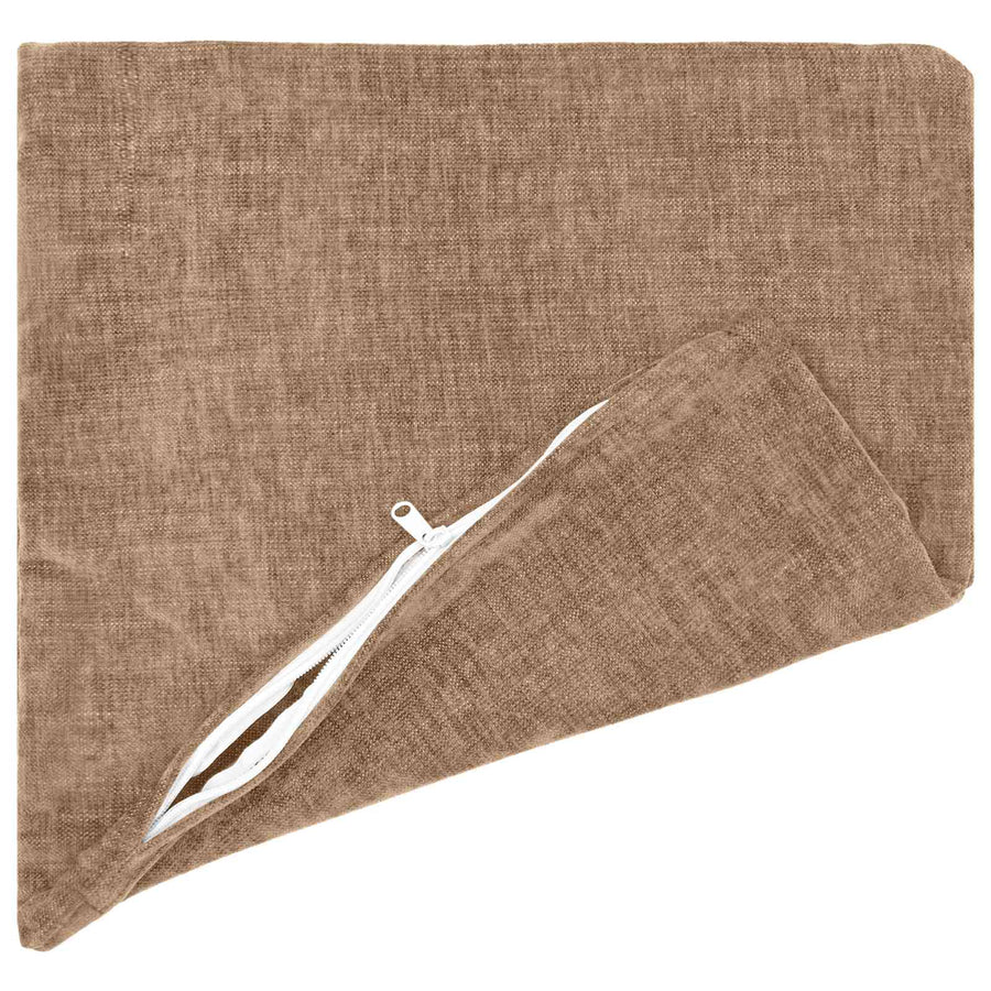 Kussensloop 2 st HEERLEN Bruin 35 x 35 cm Chenille Stof
