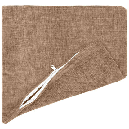 Kussensloop 6 st HEERLEN Bruin 35 x 35 cm Chenille Stof