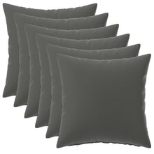Kussensloop 6 pcs HEERLEN Antraciet 35 x 35 cm Polyester