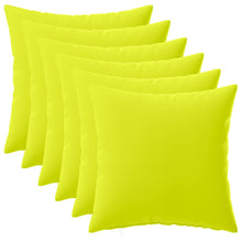 Kussensloop 6 pcs HEERLEN Helder groen 35 x 35 cm Polyester