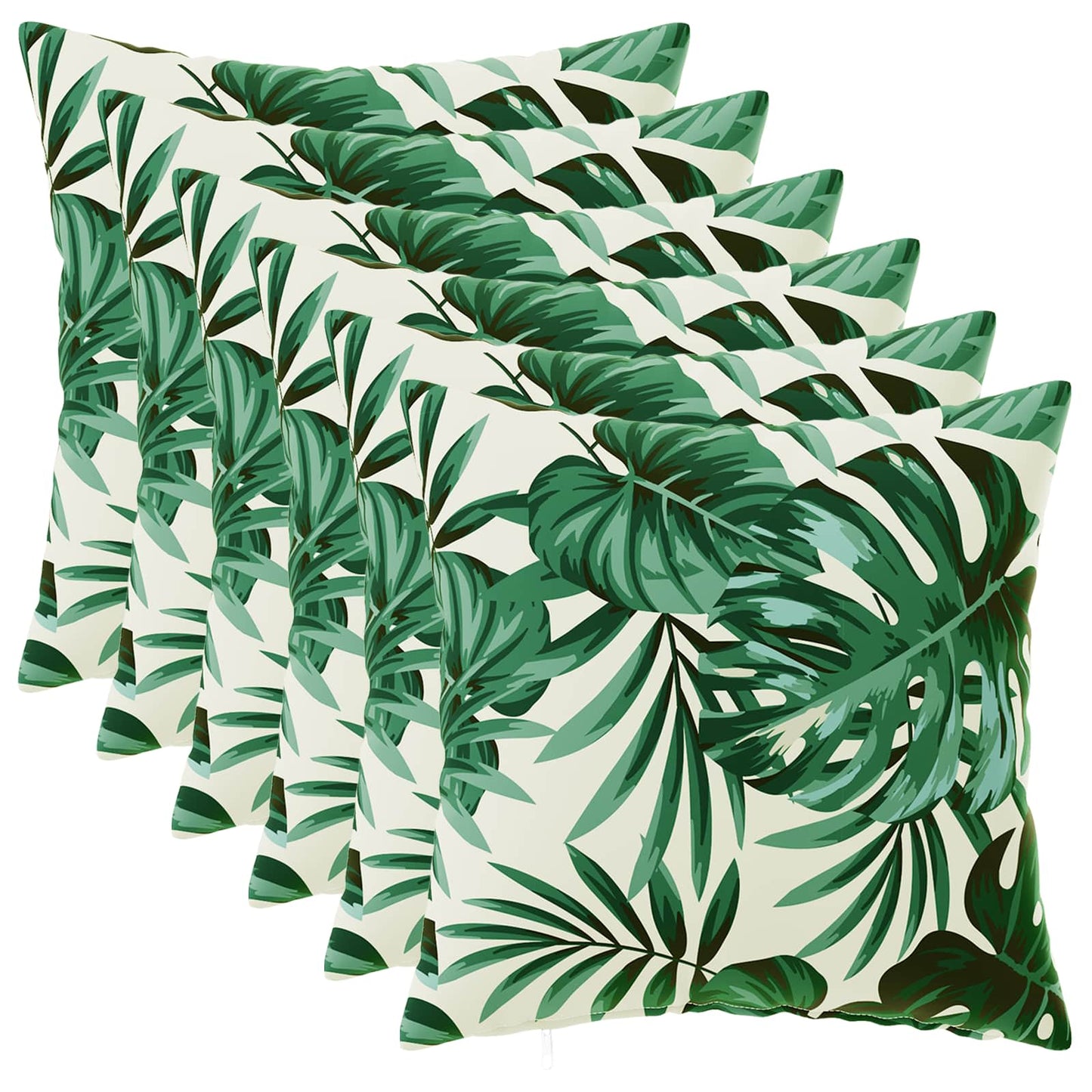 Kussensloop 6 pcs HEERLEN Bladpatroon 35 x 35 cm Polyester