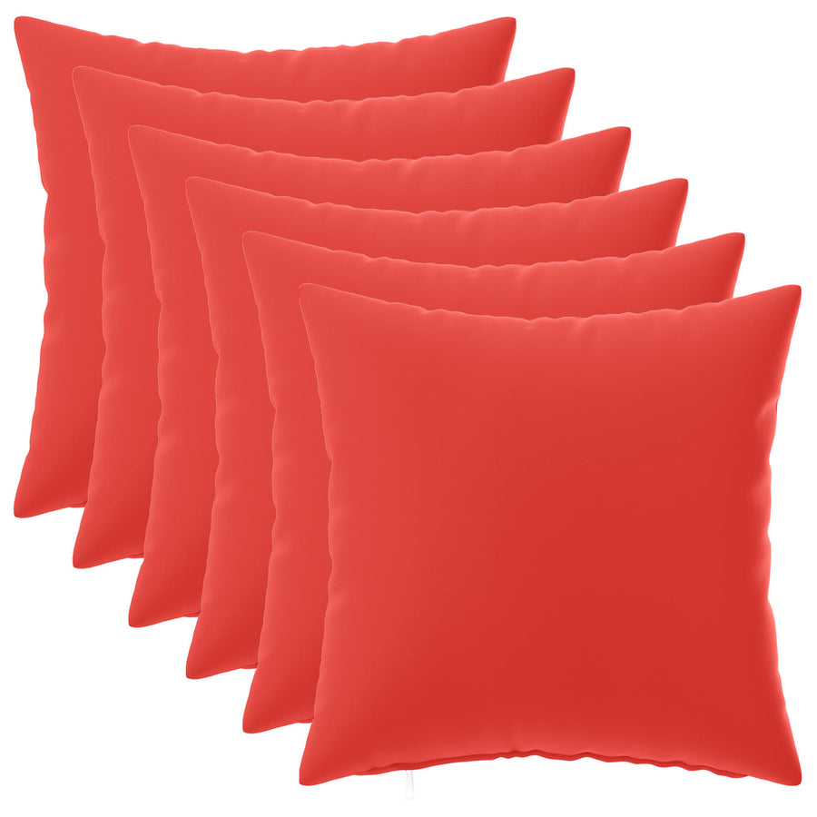 Kussensloop 6 pcs HEERLEN Rood 35 x 35 cm Polyester