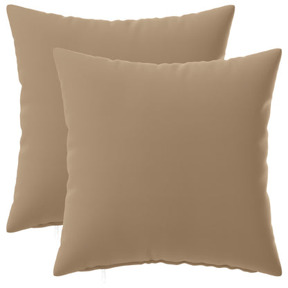 Kussensloop 2 st HEERLEN Taupe 35 x 35 cm Polyester