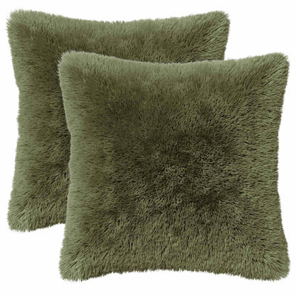 Kussensloop 2 pcs HEERLEN Groen 35 x 35 cm PV Fleece