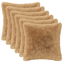 Kussensloop 6 pcs HEERLEN Taupe 35 x 35 cm PV Fleece
