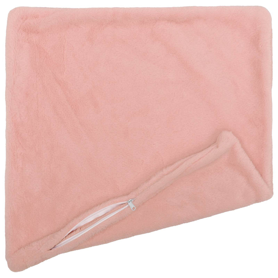 Kussensloop 2 st HEERLEN Roze 35 x 35 cm Nep Konijnenbont