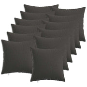 Kussensloop 40x40 cm donkergrijs 12 stuks