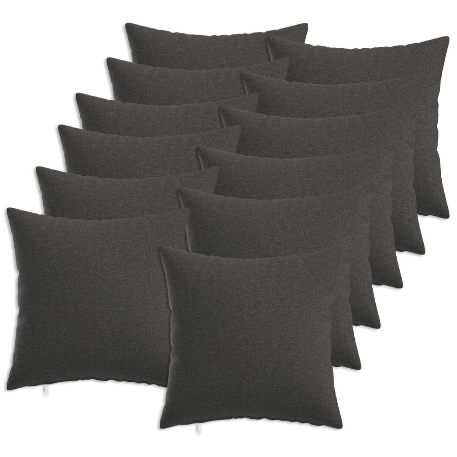 Kussensloop 12 st HEERLEN Donkergrijs 40 x 40 cm Stof