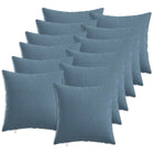 Kussensloop 40x40 cm jeansblauw 12 stuks polyester