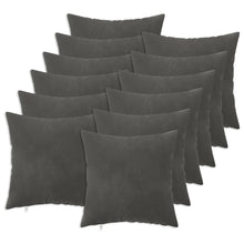 Kussensloop 12 pcs HEERLEN Donkergrijs 40 x 40 cm Fluweel
