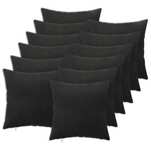 Kussensloop 12 pcs HEERLEN Zwart 40 x 40 cm Fluweel