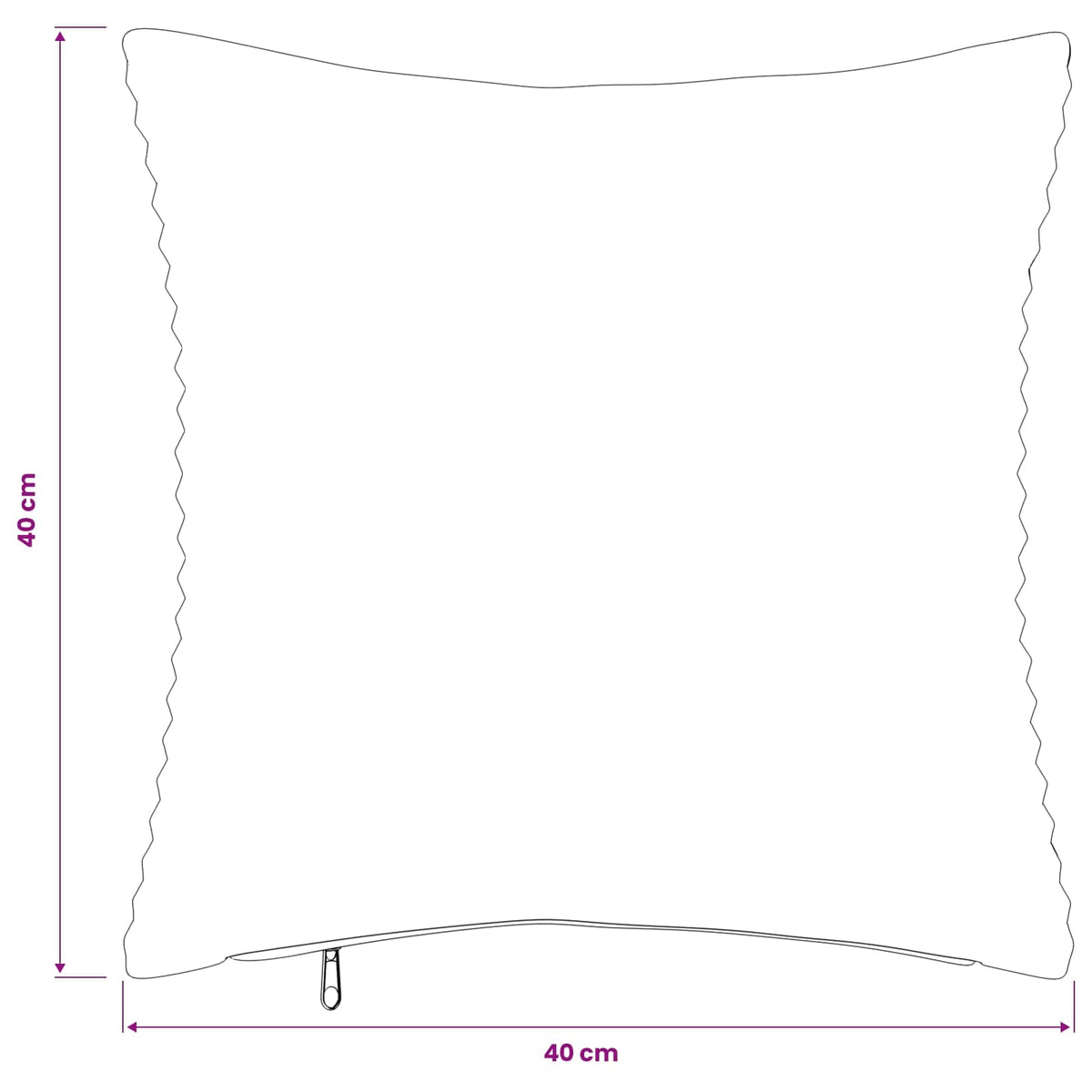 Kussensloop 6 pcs HEERLEN Donkergrijs 40 x 40 cm corduroy