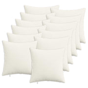 Kussensloop 40 x 40 cm crème corduroy (12 stuks)