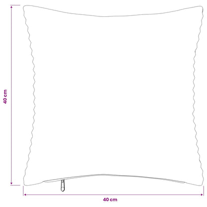 Kussensloop 6 pcs HEERLEN Geel 40 x 40 cm corduroy