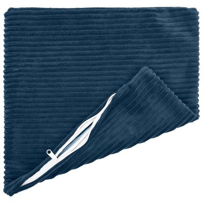 Kussensloop 2 st HEERLEN Marineblauw 40 x 40 cm corduroy