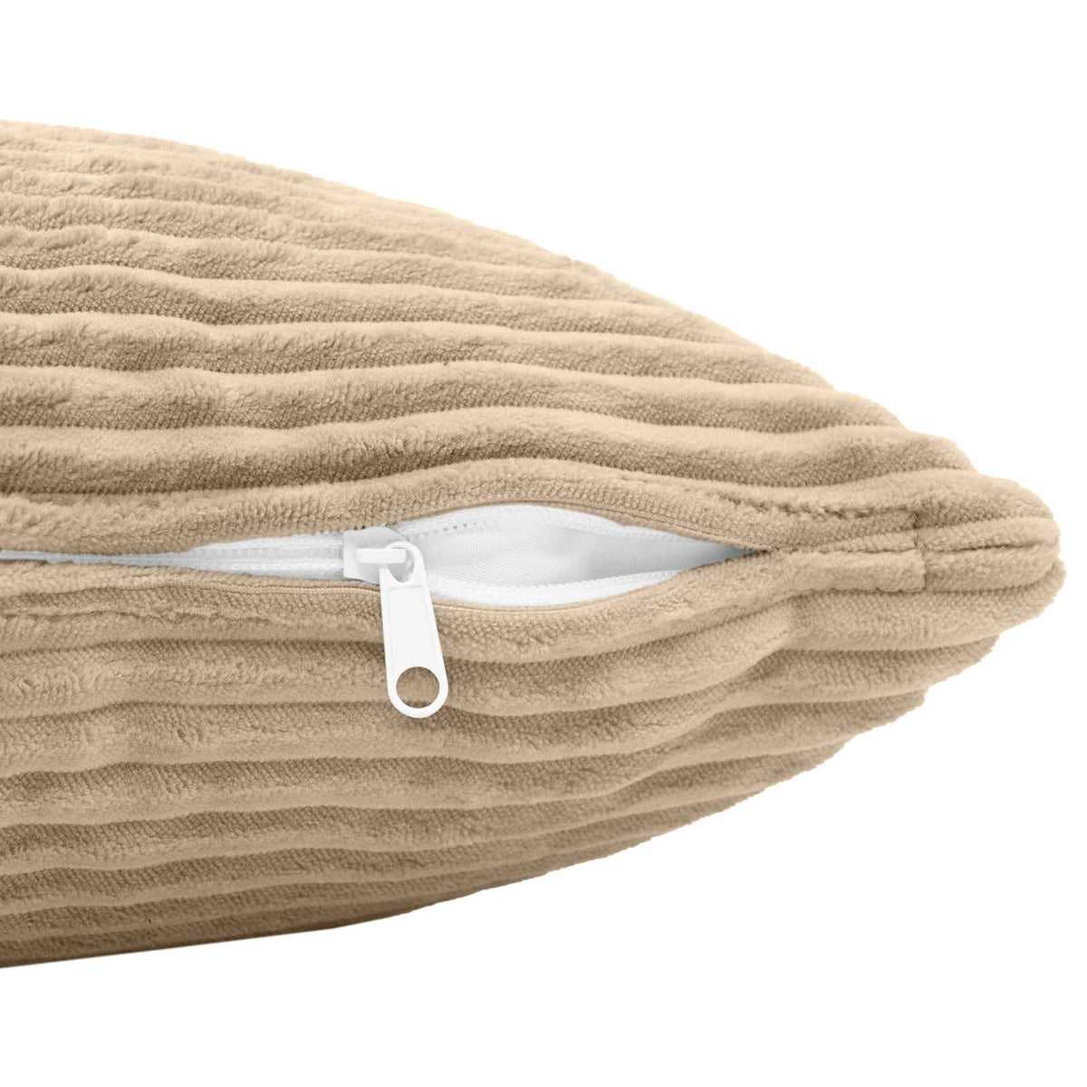 Kussensloop 6 pcs HEERLEN Taupe 40 x 40 cm corduroy