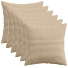 Kussensloop 6 pcs HEERLEN Taupe 40 x 40 cm corduroy