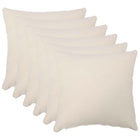 Kussensloop 40x40 cm crèmekleurig bouclé (6 stuks)